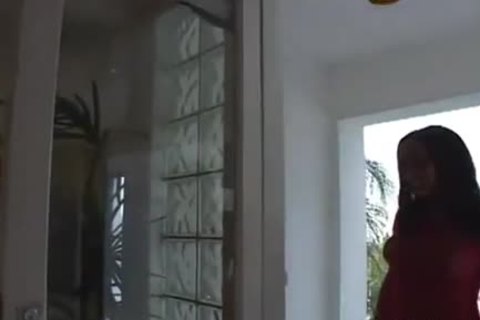 black t-girl gets gangbanged