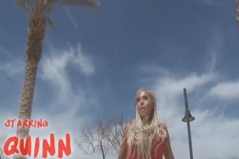 large Titted blond ladyboy Getting hammered