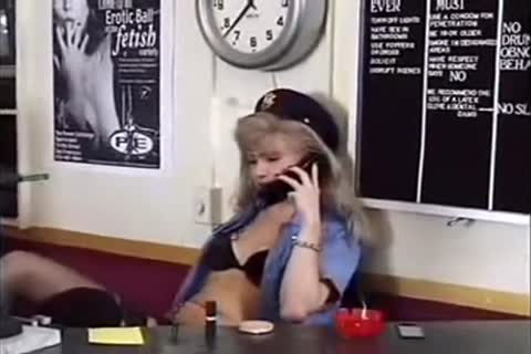 blond ladyboy In Uniform
