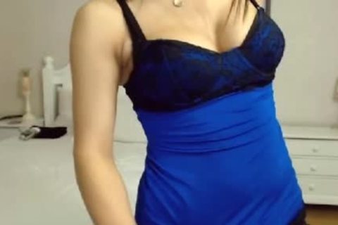 sexy brunette shelady chick strips Down And Jerks Off
