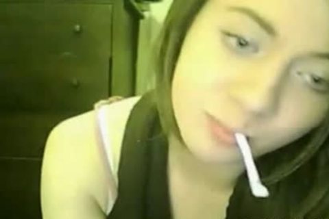 non-professional legal age teenager shemale Sucks A dong On cam