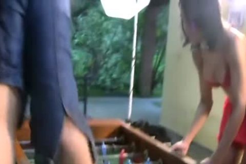 FULL clip Of Four t-girls Licking And nailing moist asses