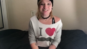 Excited naughty TransGirl Play Time