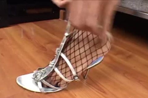 nasty Ladyboy In nylons And Heels
