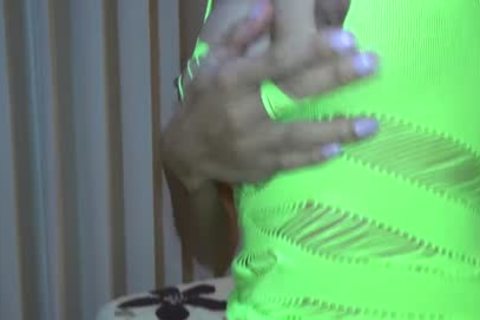 Ladyboy Wanks In Frustration In Not hammered