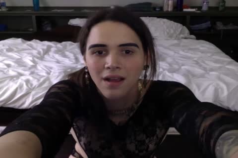 amateur ladyboy Self Facial