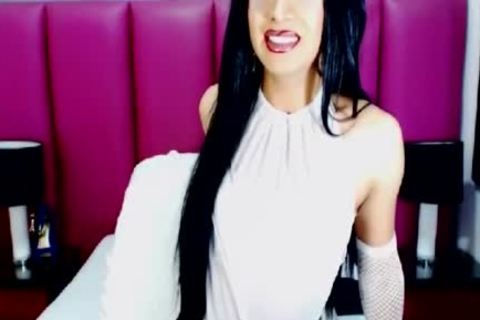 nasty delicious shemale Jerks Her Hard Ladycock