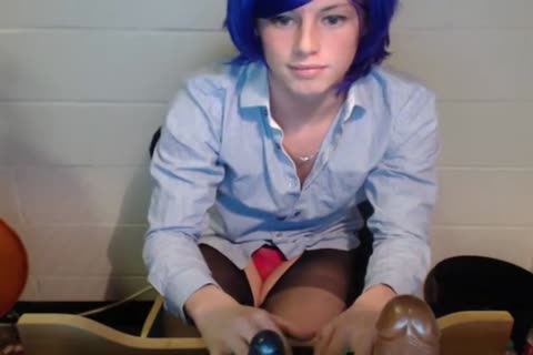 College CD Rides darksome fake penis To Self Facial