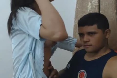 breasty sheboy Rides On Her Hunky Boyfriend