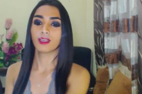 gorgeous ladyboy Plays Her biggest weenie