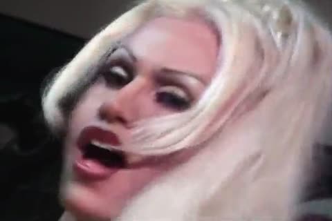 large sperm discharged Load For This yummy blonde Transexual With admirable Round whoppers