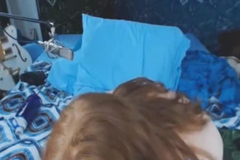Redhead t-girl Puts A dildo In Her taut White arse
