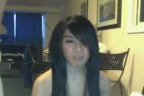Canadian Ladyboy Plays With Her Boyfriend