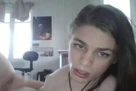 nasty shemale teen Self sucking Her Own penis On Live Cams