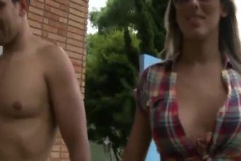 breasty ladyboy pounded right into an dark hole before blowing Load