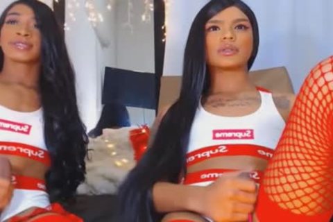 Twin ladyboy Giving Each Other A naughty cook jerking
