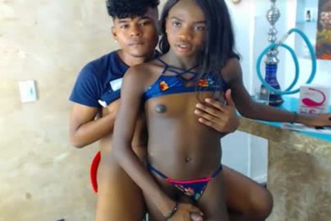 ebon ladyboy And Her Boyfriend On webcam