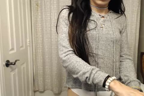 fine Colombian From Texas Jerks Her big penis