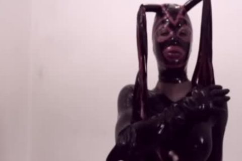 wicked ebon tgirl In Latex