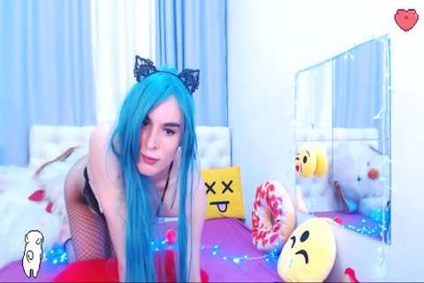 shemale gigantic penis jack off cumshot