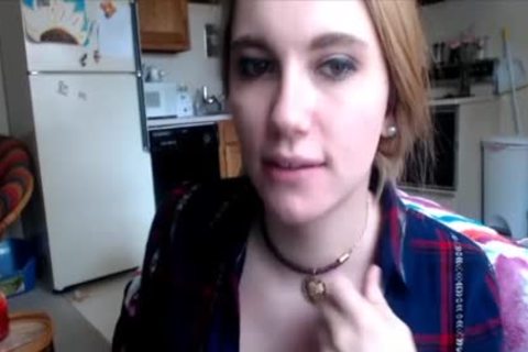 Smiling legal age teenager ladyman Next Door web camera