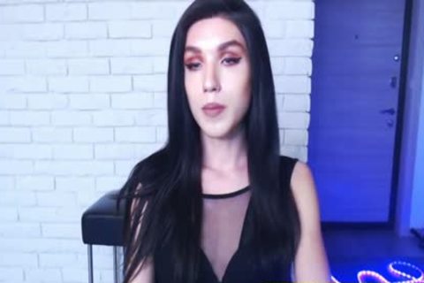 attractive dark cutie Face ladyboy On cam