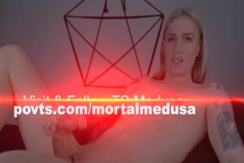 slutty blond Canadian lady-man large rod sex cream flow webcam
