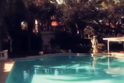 pleasant Poolside action With A horny TS