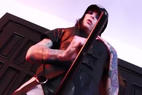 Inked TS Chelsea Marie Wears pretty Police Uniform To jerk off