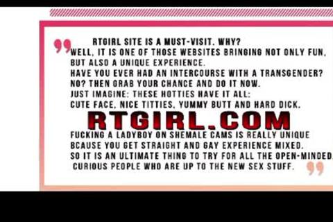 twenty Inches giant dark ladyboy POV jerking off