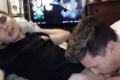 blonde t-girl acquires Sucked By Her Boyfriend
