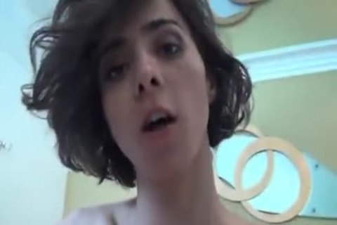 filthy brunette hair gets plowed Ans Takes sex cream flow On Her titties