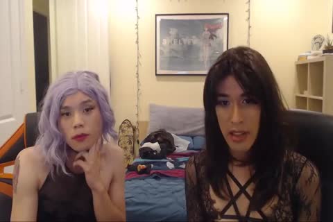 oriental Crossdresser receives plowed On Chaturbate! #two
