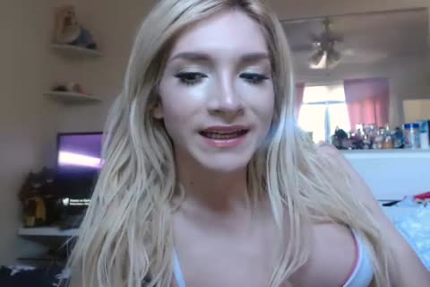 Cassie B. Lost Files- White Bra And panties Show With ball batter flow