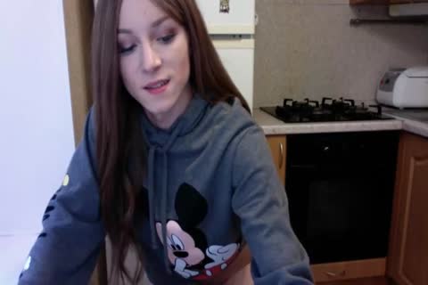 teen tgirl Cums And Eats It