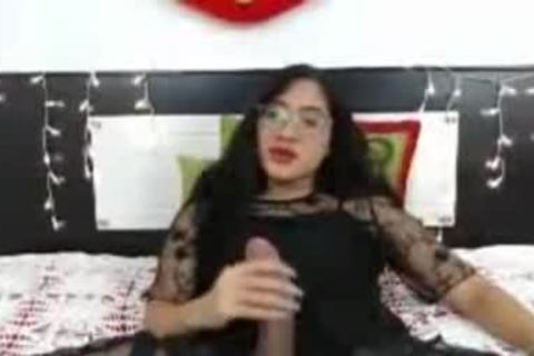 monstrous shlong tranny Strokes In sofa