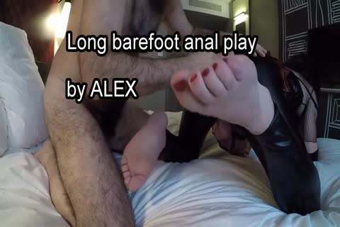 long Barefoot butthole Play