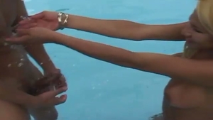 Poolside pound With A naughty lady-boyawesome!