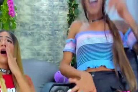 non-professional Brazilian Transgender Real Horse Stick & friend