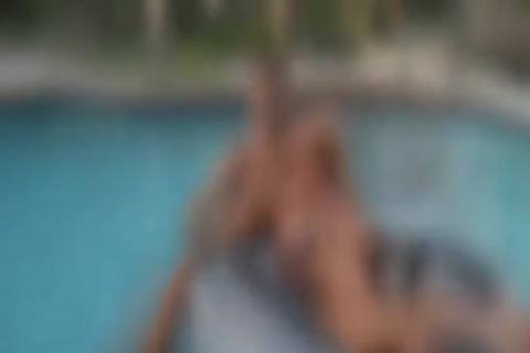 Two shemales Dominate chap In Pool