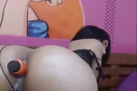pretty brunette tgirl Teasing With Her Curves