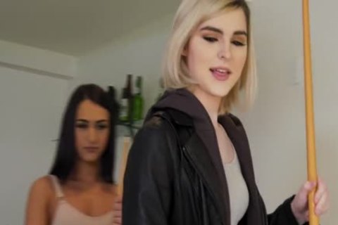 Waking Her dude Up With A Trans trio