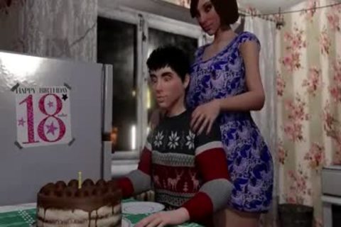 The Gift Part 1 3D Futa lady-man fuck Sissy boy