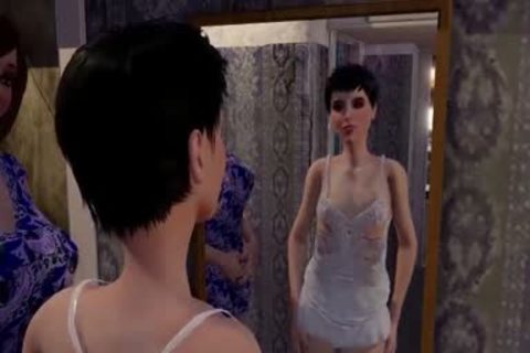 The Gift Part 1 3D Futa lady-man fuck Sissy boy