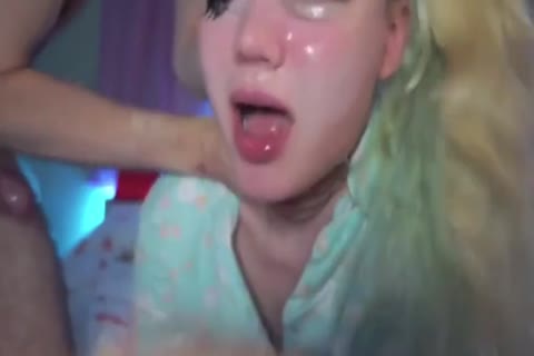 Sissy Blondelashes Facefucked