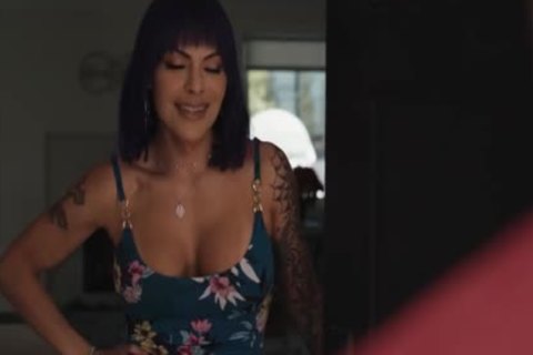 excited tranny Lets The Pipe chap raw Her moist wazoo In The bathroom