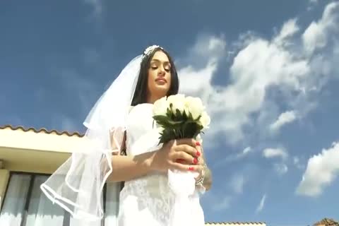 Super sleazy ladyboy Bride And Honeymoon fucking