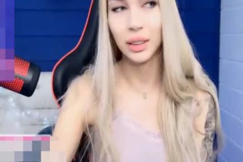 Super fine blond shemale
