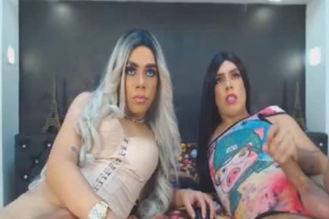 pair shemale hookers nailed And Sucked Hard 10-Pounder