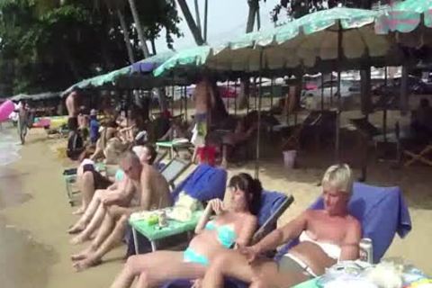 oriental lady-man Provokes The Cameraman